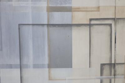 Sean Scherer Large Painting by Sean Scherer Ruhlman dtd 1999 84 x 72 Diptych