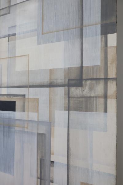 Sean Scherer Large Painting by Sean Scherer Ruhlman dtd 1999 84 x 72 Diptych