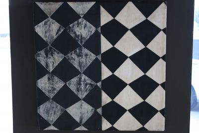 Sean Scherer Pair of Sean Scherer Oil and Wax Paintings on Canvas 1991