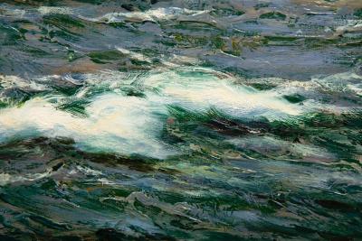 Seascape Painting of American Clipper Ship Red Cloud by Henry Scott