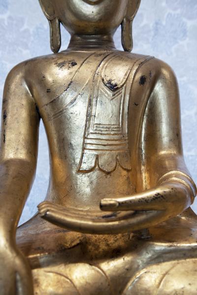 Seated BURMESE Mountain BUDDHA