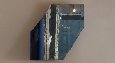 Sebastien Reese Blue Square mirror