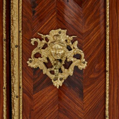 Second Empire period gilt bronze and kingwood display cabinet