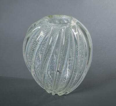 Seguso Murano Italian Glass Vase