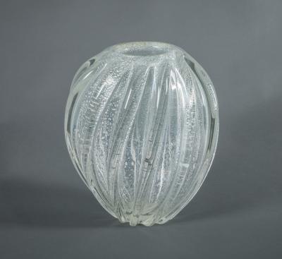 Seguso Murano Italian Glass Vase