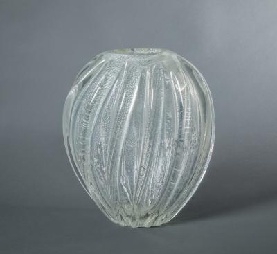 Seguso Murano Italian Glass Vase