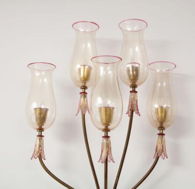 Seguso Vetri d Arte 5 Light Wall Sconce by Seguso Vetri dArte