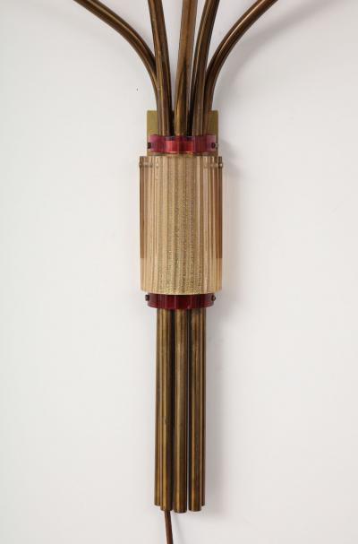 Seguso Vetri d Arte 5 Light Wall Sconce by Seguso Vetri dArte