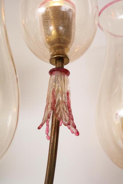 Seguso Vetri d Arte 5 Light Wall Sconce by Seguso Vetri dArte