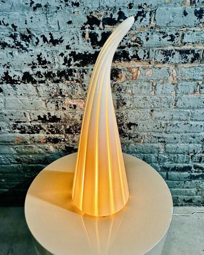 Seguso Vetri d Arte Murano Sculptural Table Lamp Italy 1960