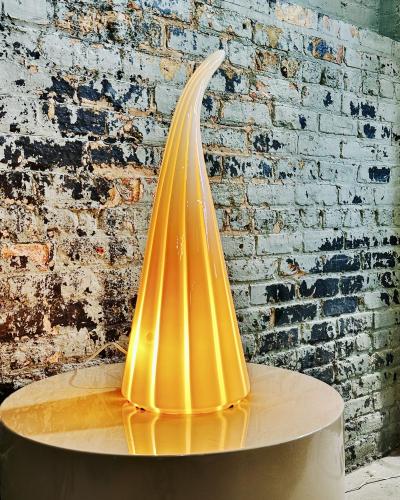 Seguso Vetri d Arte Murano Sculptural Table Lamp Italy 1960