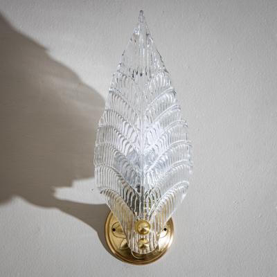 Seguso Vetri d Arte Pair of Wall Lamps Attributed to Seguso Vetri d Arte Italy 1940s