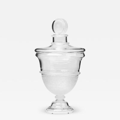 Seguso Vetri d Arte Seguso Vietri Italian Mid Century Large Glass Apothecary Jar