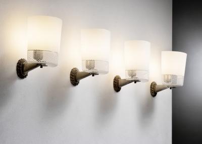 Seguso Vetri d Arte Set of 4 Seguso wall lamps