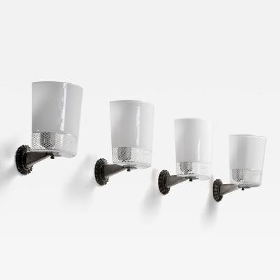 Seguso Vetri d Arte Set of 4 Seguso wall lamps