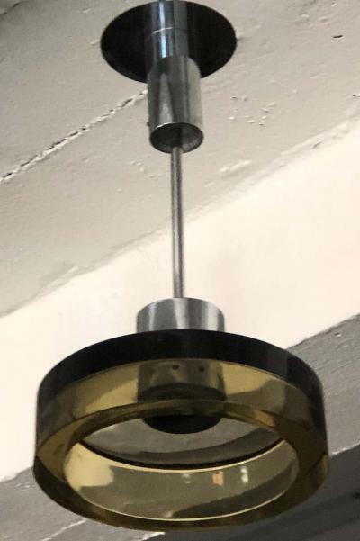 Seguso Vetri d arte Italian Mid Century Modern Murano Grey Green Glass Pendant Chandelier by Seguso