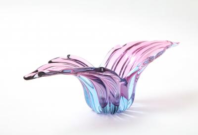 Seguso Vetri d arte Seguso Amethyst Magenta Murano Glass Vessel