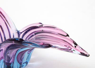 Seguso Vetri d arte Seguso Amethyst Magenta Murano Glass Vessel