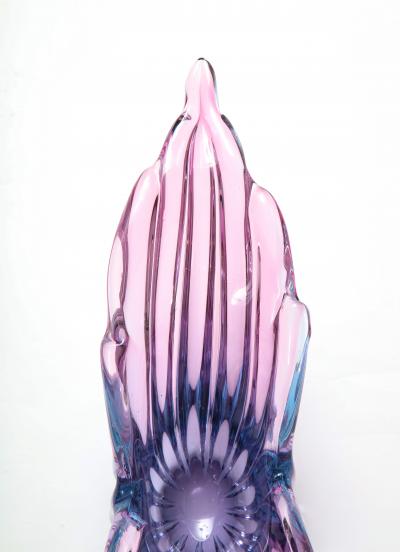 Seguso Vetri d arte Seguso Amethyst Magenta Murano Glass Vessel
