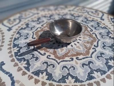 Selandia Stainless Sauce Pourer Butter Warmer w Teak Handle