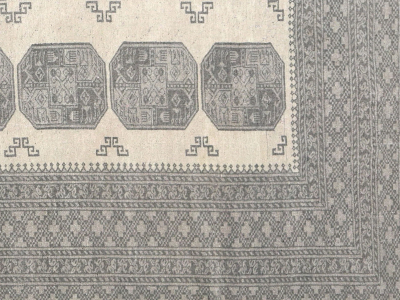 Semi Antique Afgan Beshir Rug 104 x 127 