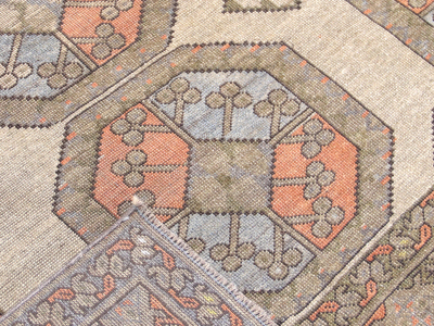 Semi Antique Afgan Beshir Rug 611 x 910 