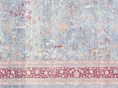 Semi Antique Indian Tabriz Rug 15 x 267 