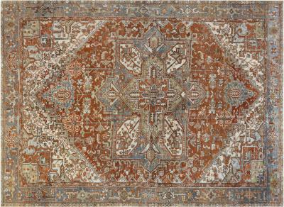 Semi Antique Persian Heriz Rug 83 x 116 