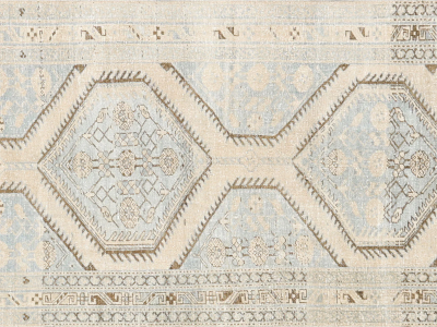Semi Antique Persian Heriz Runner 35 x 147 