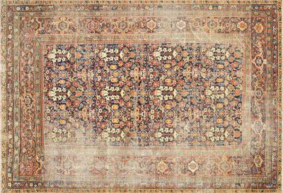 Semi Antique Persian Mahal Rug 69 x 911 