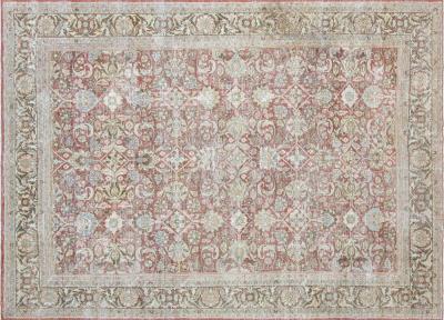 Semi Antique Persian Mahal Rug 9 x 126 