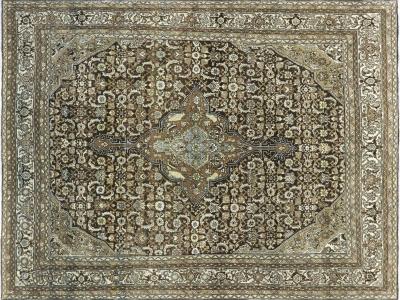 Semi Antique Persian Melayer Rug 87 x 113 