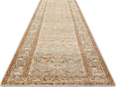 Semi Antique Persian Melayer Runner 35 x 153 