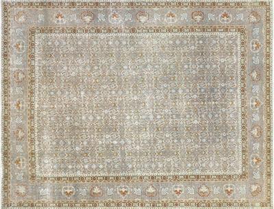 Semi Antique Persian Tabriz Rug 110 x 143 