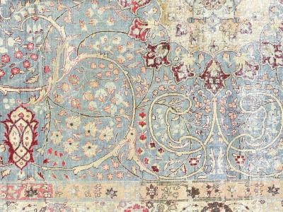 Semi Antique Persian Tabriz Rug 76 x 1311 