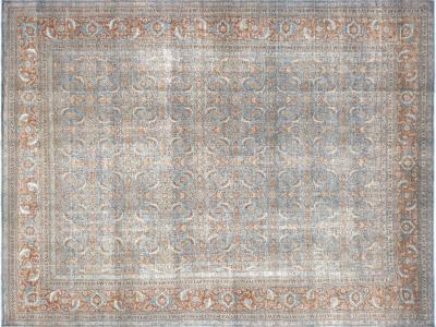 Semi Antique Persian Tabriz Rug 87 x 113 