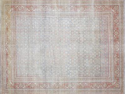 Semi Antique Persian Tabriz Rug 94 x 125 