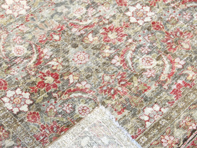 Semi Antique Persian Yazd Rug 75 x 1010 