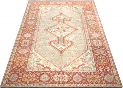 Semi Antique Turkish Oushak Rug 83 x 127 