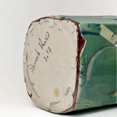 Semi Refractory Engobe Glazed Ceramic Sculpture Untitled 2017 by A Roma