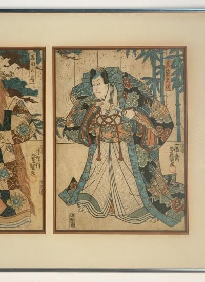 Senobi Hagi signed Ichiryusai Toyokuni circa 1830