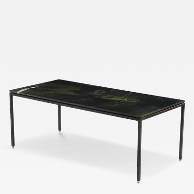 Sensational Contemporary Green Marble Table