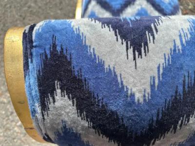 Sensational French Louis XVI Style Gilded Gold Scroll Arm Bench Settee