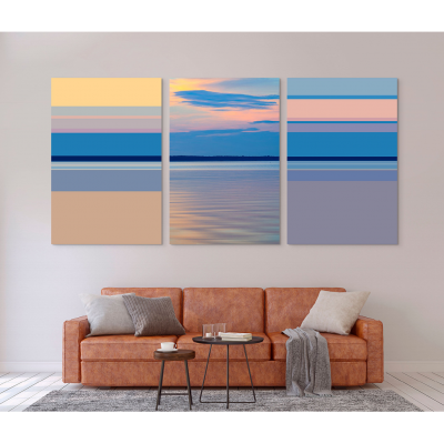 Serge Hamad Temporal Perception 125A Triptych Abstract photography 2019