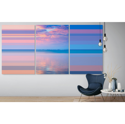 Serge Hamad Temporal Perception 142A Triptych Abstract photography 2019