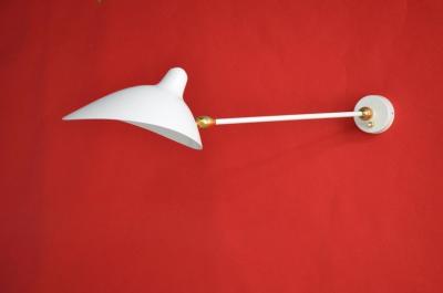 Serge Mouille 1 Arm Double Swivel Sconce by Serge Mouille