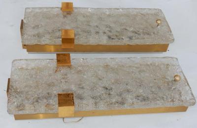 Serge Mouille 1963 Series 4 Dallux Sconces Attributed to Serge Mouille Brass Glass St Gobain