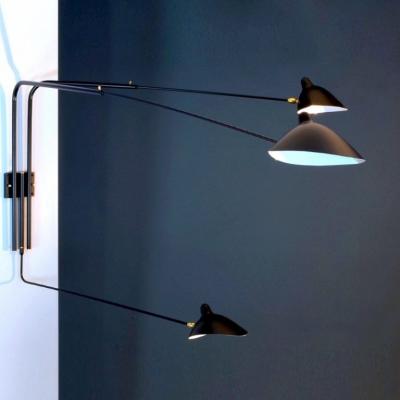 Serge Mouille 3 Rotating Arm Wall Sconce By Serge Mouille