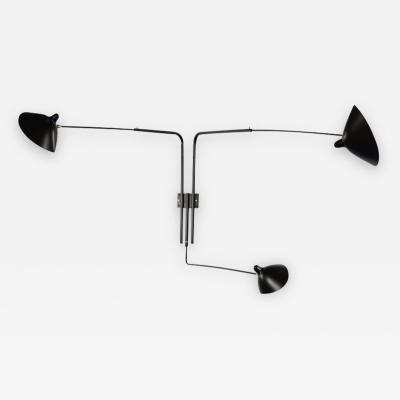 Serge Mouille 3 Rotating Arm Wall Sconce By Serge Mouille