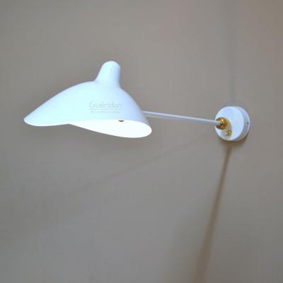 Serge Mouille Black or White Sconce with 1 Arm by Serge Mouille